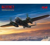 KIT MODELLINO AEREO MILITARE STATICO ICM DO 217K 1 WWII GERMAN BOMBER SCALA 1:48