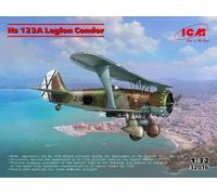 KIT MODELLINO AEREO MILITARE STATICO ICM HS 123A-1 LEGION CONDOR SCAòA 1:32