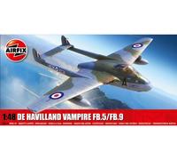 KIT MODELLINO AEREO STATICO AIRFIX DE HAVILLAND VAMPIRE FB.5/FB.9 SCALA 1:48