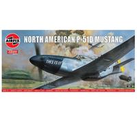 KIT MODELLINO AEREO STATICO AIRFIX NORTH AMERICAN P-51D MUSTANG SCALA 1:24