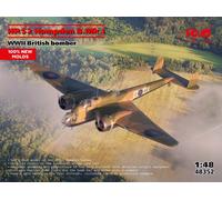 KIT MODELLINO AEREO STATICO ICM HP.52 HAMPDEN B.MK.I WWII BRITISH BOMBER 1/48
