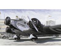 KIT MODELLINO AEREO STATICO ITALERI JU 52 CIVILIAN MODELLISMO SCALA 1:72