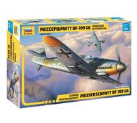 KIT MODELLINO AEREO STATICO ZVEZDA MESSERSCHMITT BF-109 G6 MODELLISMO SCALA 1/48