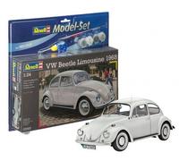 KIT MODELLINO AUTO REVELL VW BEETLE MAGGIOLINO LIMOUSINE 68 MODEL SET 1:24