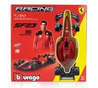 KIT MODELLINO AUTO STATICO BURAGO FERRARI F1 SF23 SAINZ 2023 MODELLISMO 1/24