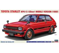 KIT MODELLINO AUTO STATICO HASEGAWA TOYOTA STARLET KP 61 S 1980 SCALA 1/24