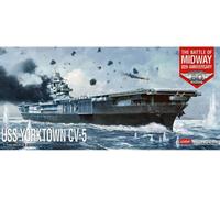 KIT MODELLINO BARCA NAVE ACADEMY USS YORKTOWN CV-5 BATTLE OF MIDWAY SCALA 1:700