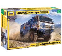 KIT MODELLINO CAMION STATICO ZVEZDA KAMAZ RALLY TRUCK MODELLISMO SCALA 1:43