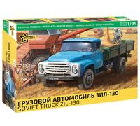 KIT MODELLINO CAMION STATICO ZVEZDA SOVIET TRUCK ZIL 130 MODELLISMO SCALA 1:35