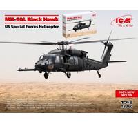KIT MODELLINO ELICOTTERO ICM MH-60L NERO HAWK US SPECIAL FORCES SCALA 1:48