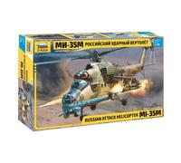 KIT MODELLINO ELICOTTERO STATICO ZVEZDA MIL-MI 35 M HIND E MODELLISMO SCALA 1:48