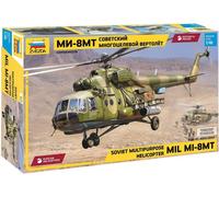 KIT MODELLINO ELICOTTERO STATICO ZVEZDA MIL MI-8 MT SOVIET HELICOPTER SCALA 1/48