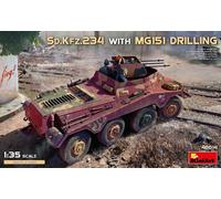 KIT MODELLINO MILITARE CARRO ARMATO MINIART SD.KFZ.234 WITH MG151 DRILLING 1:35