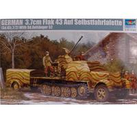 KIT MODELLINO MILITARE TRUMPETER CARRO GERMAN 3,7 FLAK MODELLISMO SCALA 1:35