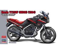 KIT MODELLINO MOTO STATICO HASEGAWA HONDA VT250F 1984 SCHWARZ SCALA 1:12