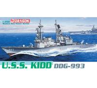 KIT MODELLINO NAVE STATICO DRAGON U.S.S KIDD DDG 993 MODELLISMO SCALA 1:350