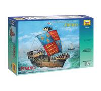 KIT MODELLINO NAVE STATICO ZVEZDA ENGLISH MEDIEVAL SHIP THOMAS 1:72