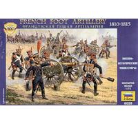 KIT MODELLISMO ACTION FIGURE MILITARE ZVEZDA FRENCH FOOT ARTILLERY SCALA 1:72