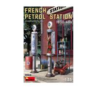 KIT MODELLISMO DIORAMI MINIART FRENCH PETROL STATION 1930-40S 1:35