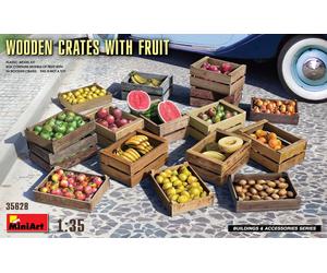 KIT MODELLISMO DIORAMI MINIART WOODEN CRATES WITH FRUITS SCALA 1/35