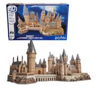 Kit modello 4D Build Harry Potter Castello di Hogwarts Deluxe con Torre di Astronomia e Sala Grande, largo oltre 60 cm, 384 pezzi | Puzzle 3D per