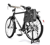 Kit modello bici - modello realistico di bicicletta in lega con gonfiatore e valigetta | squisito kit decorativo per bici con ruote e pedali mobili, moderno ornamento da tavolo per giardino soggiorno