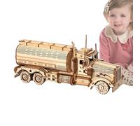 Kit Modello Costruzione Auto Legno - Kit Di Montaggio Autocisterna | Giocattolo Educativo Creativo per Bambini da Assemblabre