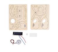 Kit modello di aeroplano STEM in legno per assemblaggio di puzzle 3D e progetti di ingegneria fai-da-te - Set di costruzioni educative in compensato non tossico per l'educazione