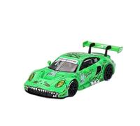 Kit Modello Di Auto In Lega Porsche 911 GT3 R N. 80 In Scala 1:64 Con Verniciatura A Dinosauro Verde Macchinine Mini Auto