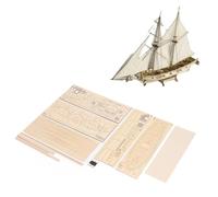 Kit Modello Di Barca, Kit di Costruzione di Barca a Vela In Tiglio In Scala 1/100 40 X 15 cm Modello di Costruzione di Nave a Vela, Kit Fai da Te per Costruire Nave per Artigianato Hobby Collezioni