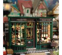 Kit modello di costruzione di assemblaggio di casa delle bambole in miniatura per casa delle bambole magica fai-da-te Produzione di giocattoli per piccole stanze, decorazione della camera da letto di