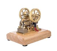 Kit modello di motore a benzina Hit and Miss raffreddato ad acqua orizzontale, mini motore a combustione in metallo con limitatore di velocità del volano, regalo educativo per adulti (multicolore 4)