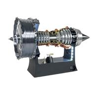 Kit Modello di Motore turbogetto Turbofan per Aereo a Reazione, Modello di Motore turbofan, strutture elettriche Stampate in 3D Fai da Te, Decorazione Regalo per Giocattoli l'educazione scientifica