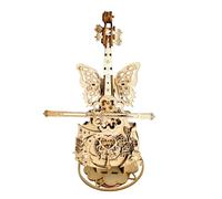 Kit modello di mox di musica per violoncello - kit modello puzzle di mox di violoncello Wood, modello Mystery Kingdom of Music Box Watch | Set di giocattoli da costruzione basato a mano per bambini