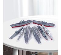 Kit modello di portaerei 4D da 8 pezzi per costruire giocattoli puzzle per