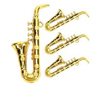 Kit Modello Di Strumento Musicale 4 Pezzi Modello Di Ornamento Per Strumento Sassofono Ornamento Per Sala Musica Plastica Musicale