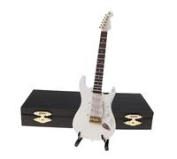 Kit Modello Di Strumento Musicale Modello Di Chitarra Elettrica Ornamenti Per Strumenti Musicali Mini Ornamenti In Legno Per Chitarra Elettrica Regalo Musicale(B14 cm)