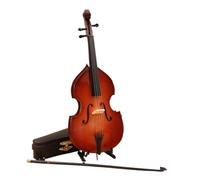 Kit Modello Di Strumento Musicale Ornamenti Modello Contrabbasso Mini Strumenti Musicali Piccoli Strumenti Musicali Decorazione Sala Studio(F25cm)