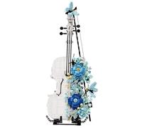 Kit Modello Di Strumento Musicale Ornamento Moderno In Stile Fiore Mare Violino Modello Assemblato Ornamento Per Amanti Della Musica