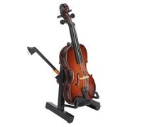 Kit Modello Di Strumento Musicale Ornamento Per Strumento Musicale Modello Violino In Miniatura Con Custodia E Supporto Decorazioni Artigianali Per Mobiletto Del Soggiorno