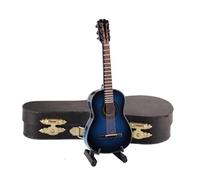 Kit Modello Di Strumento Musicale Replica Personalizzata Del Modello Di Chitarra In Miniatura Violino Con Supporto E Custodia Mini Violoncello Ornamenti Per Strumenti Musicali(D)