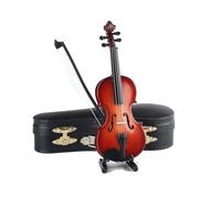 Kit Modello Di Strumento Musicale Replica Personalizzata Del Modello Di Chitarra In Miniatura Violino Con Supporto E Custodia Mini Violoncello Ornamenti Per Strumenti Musicali(J)