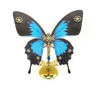 Kit modello farfalla puzzle 3D in metallo, 150 pezzi, fai da te, steampunk, meccanico, paradiso, coda di rondine, modello farfalla con ali regolabili, decorazioni artistiche creative da scrivania