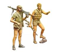 Kit modello figure in resina 1/35 due soldati britannici della Rhodesian...