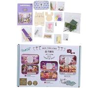 Kit modello in legno fai -da -te - Parti complete con istruzioni in inglese per adolescenti e adulti, crea il tuo ecoto decorativo per Natale e San (type 1)