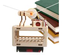 Kit modello in legno per adulti - Decorazione per assemblaggio funivia, utilizzo puzzle di dimensioni standard, costruzione in materiale di legno naturale, progettazione passo dopo passo, donne adoles