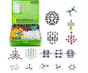Kit Modello Molecolare, Atom Link Modello Chimica Set,Atom Molecular Models Links 791 pezzi con atomi, legami e orbite, per l’apprendimento della Chimica molecolare Organica inorganica