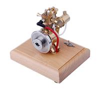 Kit modello motore a benzina, 1,6 CC Mini Hit and Miss a quattro tempi modello di motore a combustione interna verticale con limitatore di velocità a sfera volante, regali per adolescenti adulti - M19
