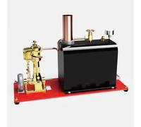 Kit modello motore a vapore che funziona, RW-BL1K Mini reversibile monocilindrico a vapore vivo e caldaia kit modello per collezionisti di barche a vapore appassionati industriali