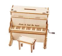 Kit modello per adulti - Scatola musicale per pianoforte 3D | Kit di assemblaggio Puzzle 3D | Assemblaggio fai da te fatto a mano | Puzzle Teaser cerebrali fissati per l